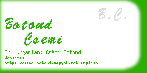 botond csemi business card